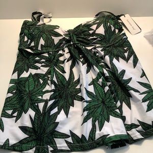 Tankini. Top size 12, bottoms large.